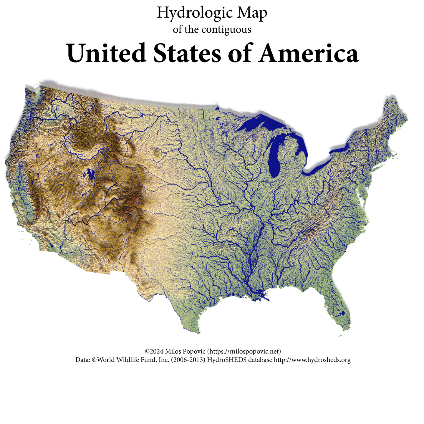 Hydrologic Map of the United States